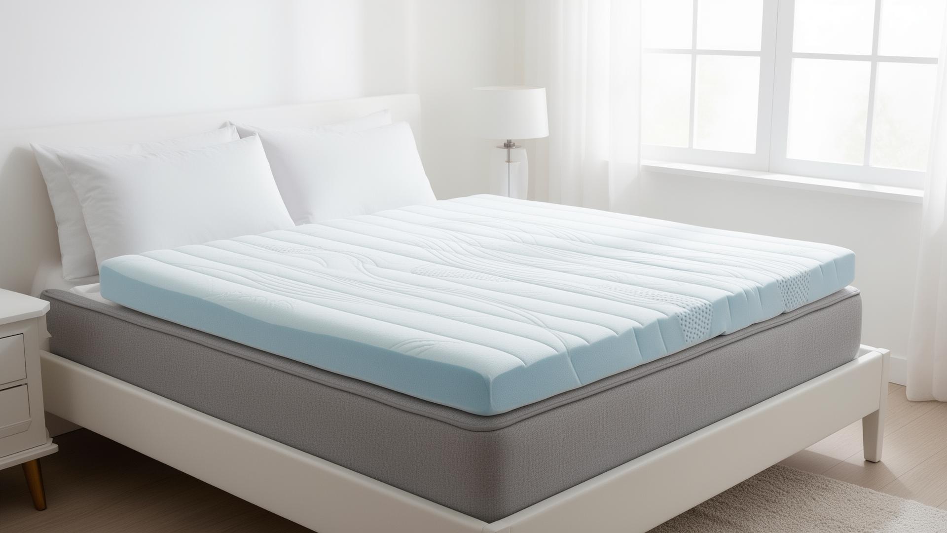 Premium mattress topper on a comfortable bed in Ireland